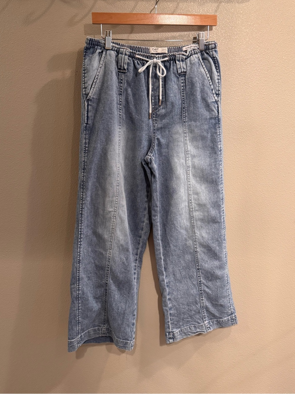 Oat New York Relaxed Light Blue Drawstring Jeans